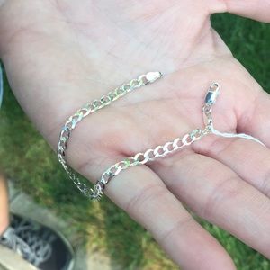 Sterling silver charm bracelet (925)